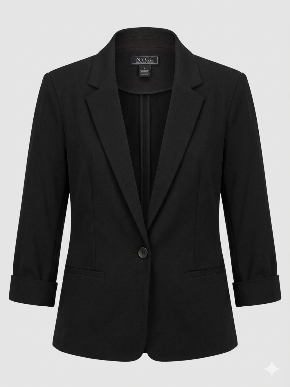 NYC. Women's Black Single-Button Blazer